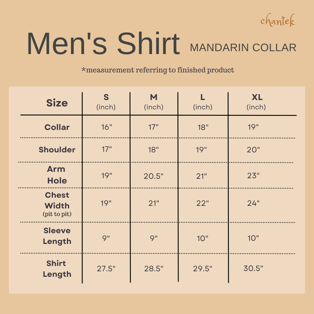 Men shirt mandarin collar updated 050126