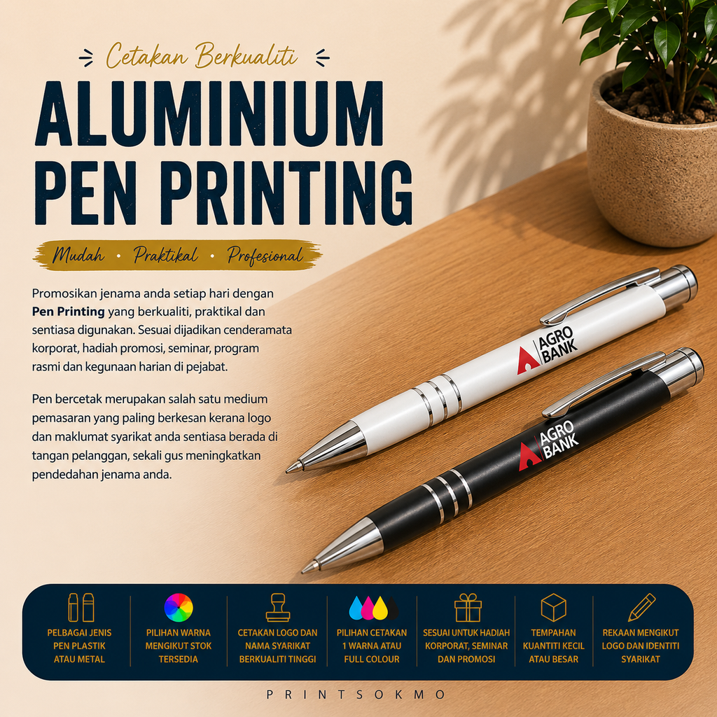 aluminium pen