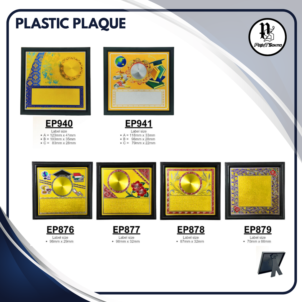 Plastic Plaque Petak 2