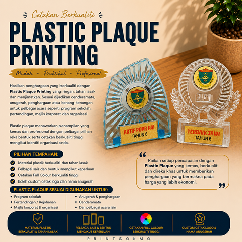 plastic plaque