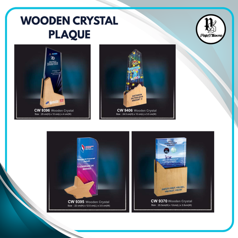 Wooden Crystal Plaque 1