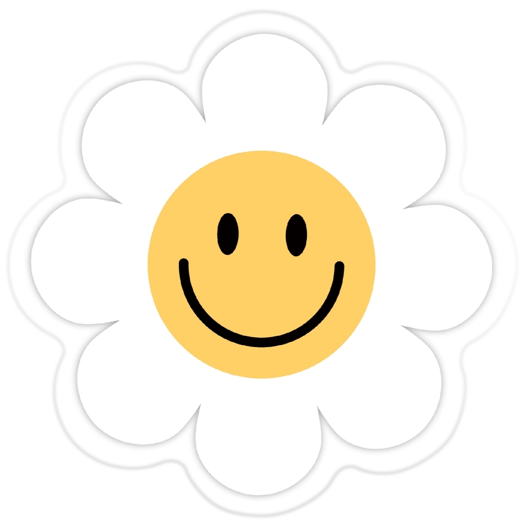 自訂白花花雛菊笑臉支架