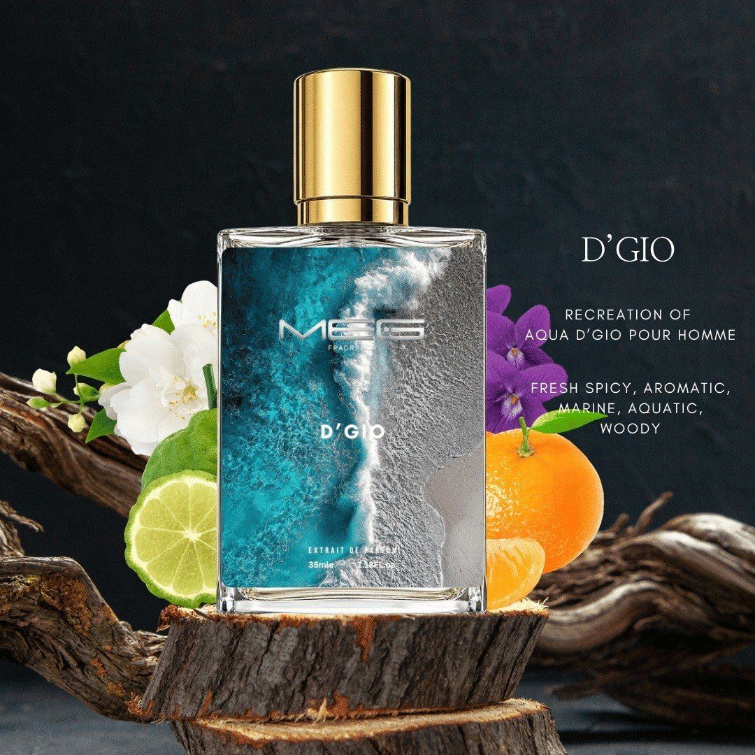 D'Gio by Meg Fragrance, bottle