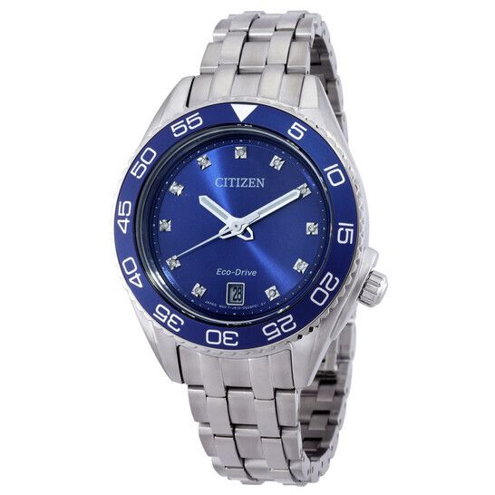 citizen-carson-ecodrive-diamond-blue-dial-ladies-watch-fe616057l