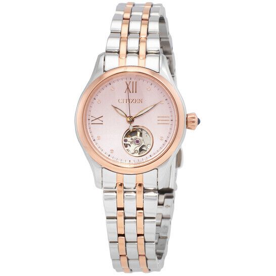 citizen-luna-automatic-pink-dial-twotone-ladies-watch-pr104487x