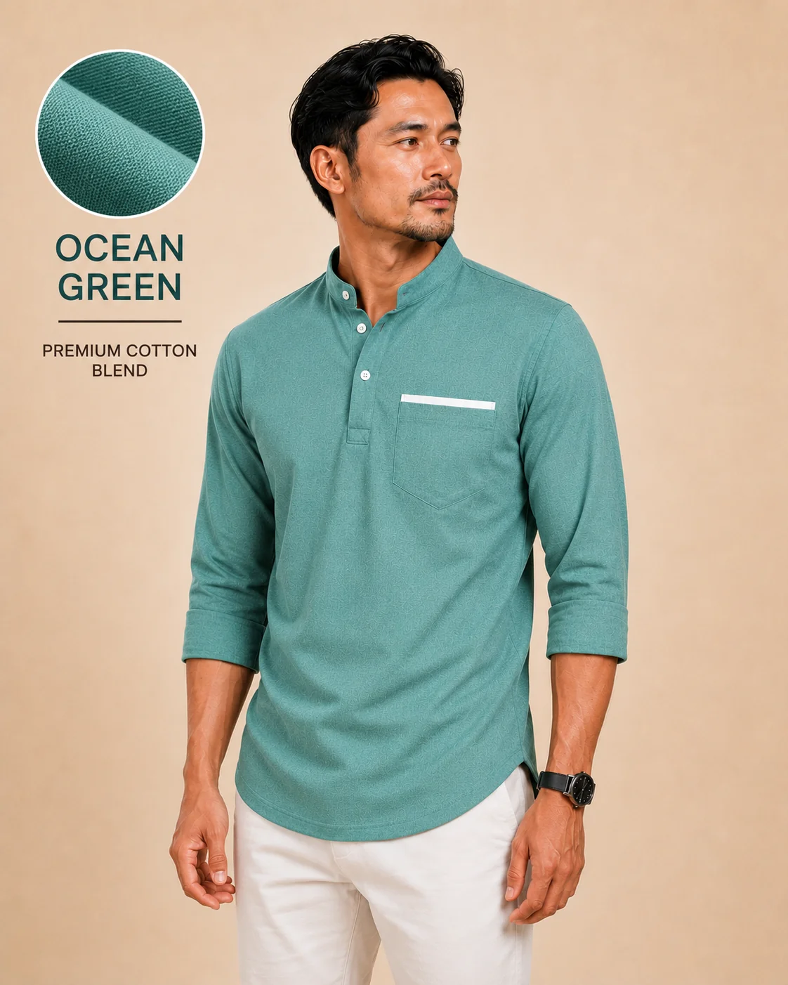 Kurta Suffian Ocean Green
