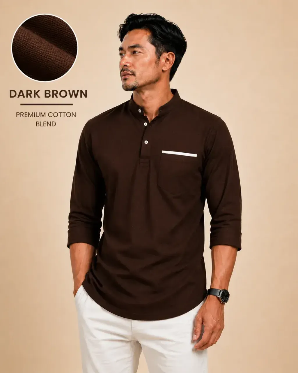 kurta suffian Dark Brown