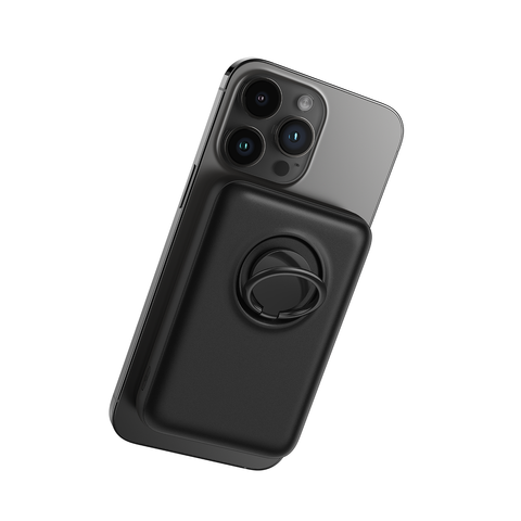 JR-W050 20W Magnetic Wireless Power Bank with Ring Holder 10000mAh-Black (1)