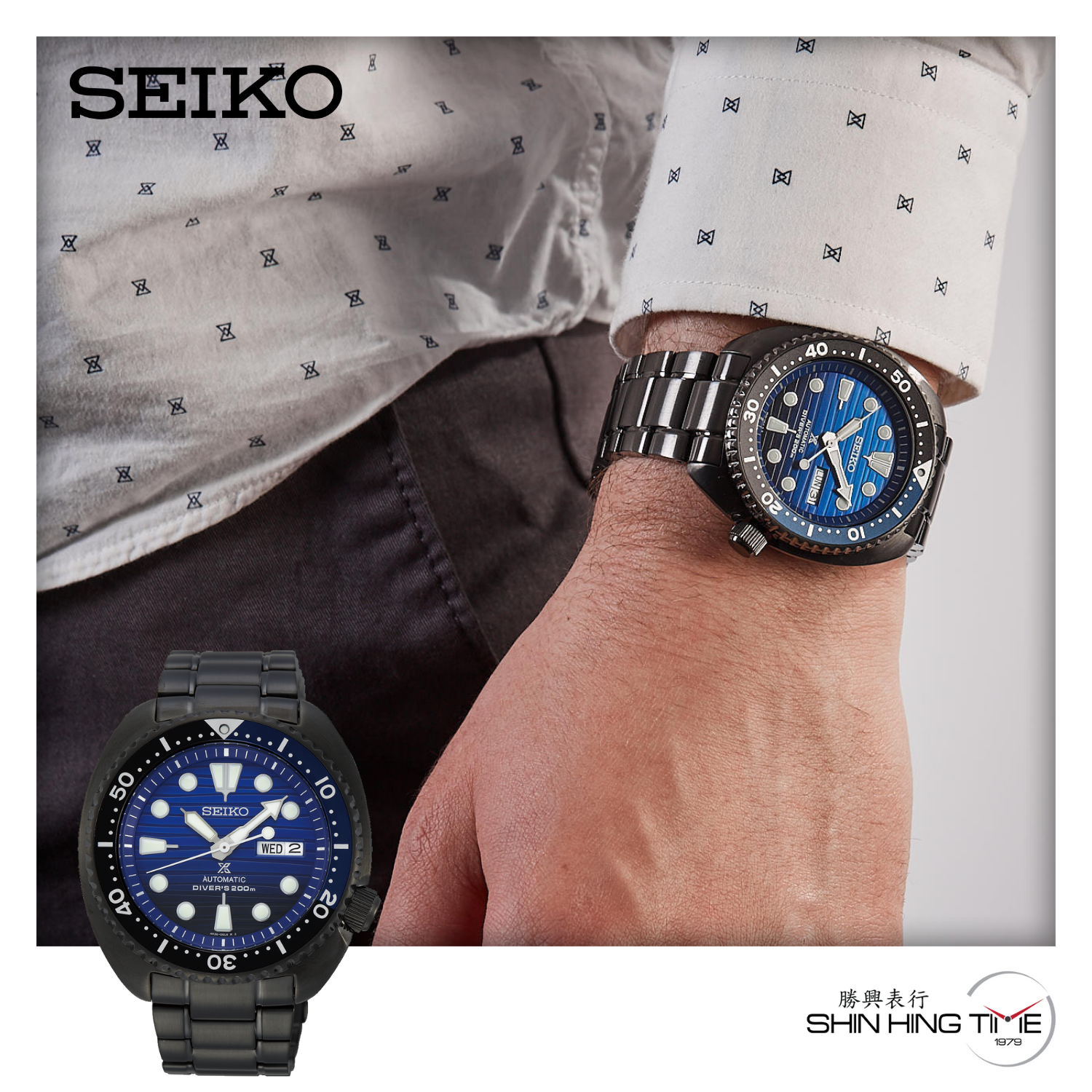 Seiko Prospex Automatic SAVE THE OCEAN Turtle Stainless Steel Watch  SRPD11K1 – SHIN HING TIME I Buy Watches Online Malaysia I Physical Watch  Shop