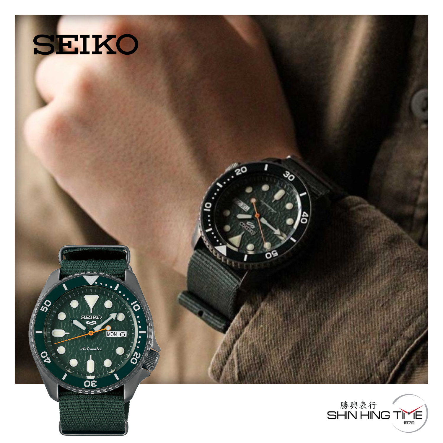 Seiko 5 Sports Superman SRPD77K1 Men Automatic Sport Nylon Watch SKX Sense  Style – SHIN HING TIME I Buy Watches Online Malaysia I Physical Watch Shop