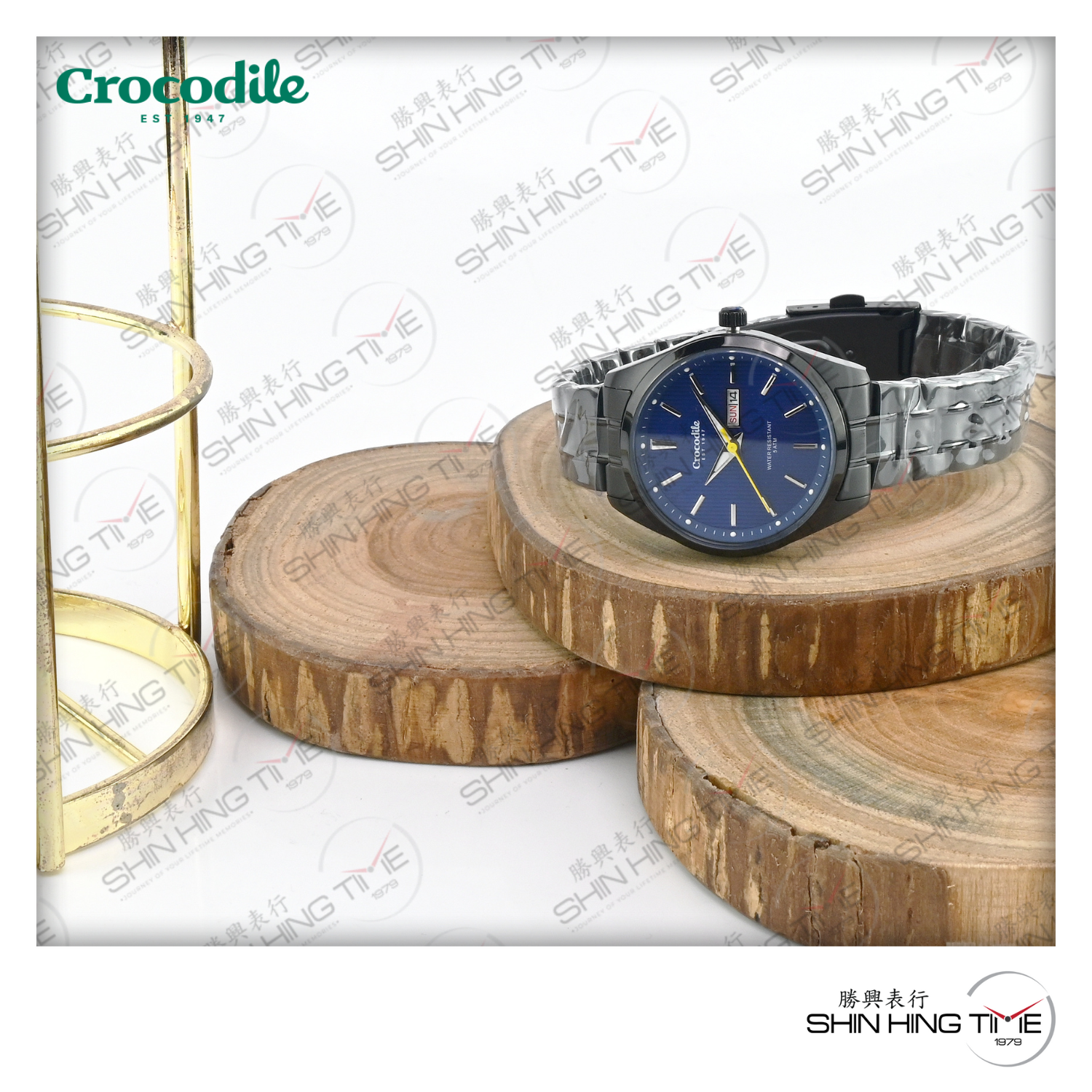 Men's Leather Watch Band, Classy Crocodile Leather Watch Strap | Speidel