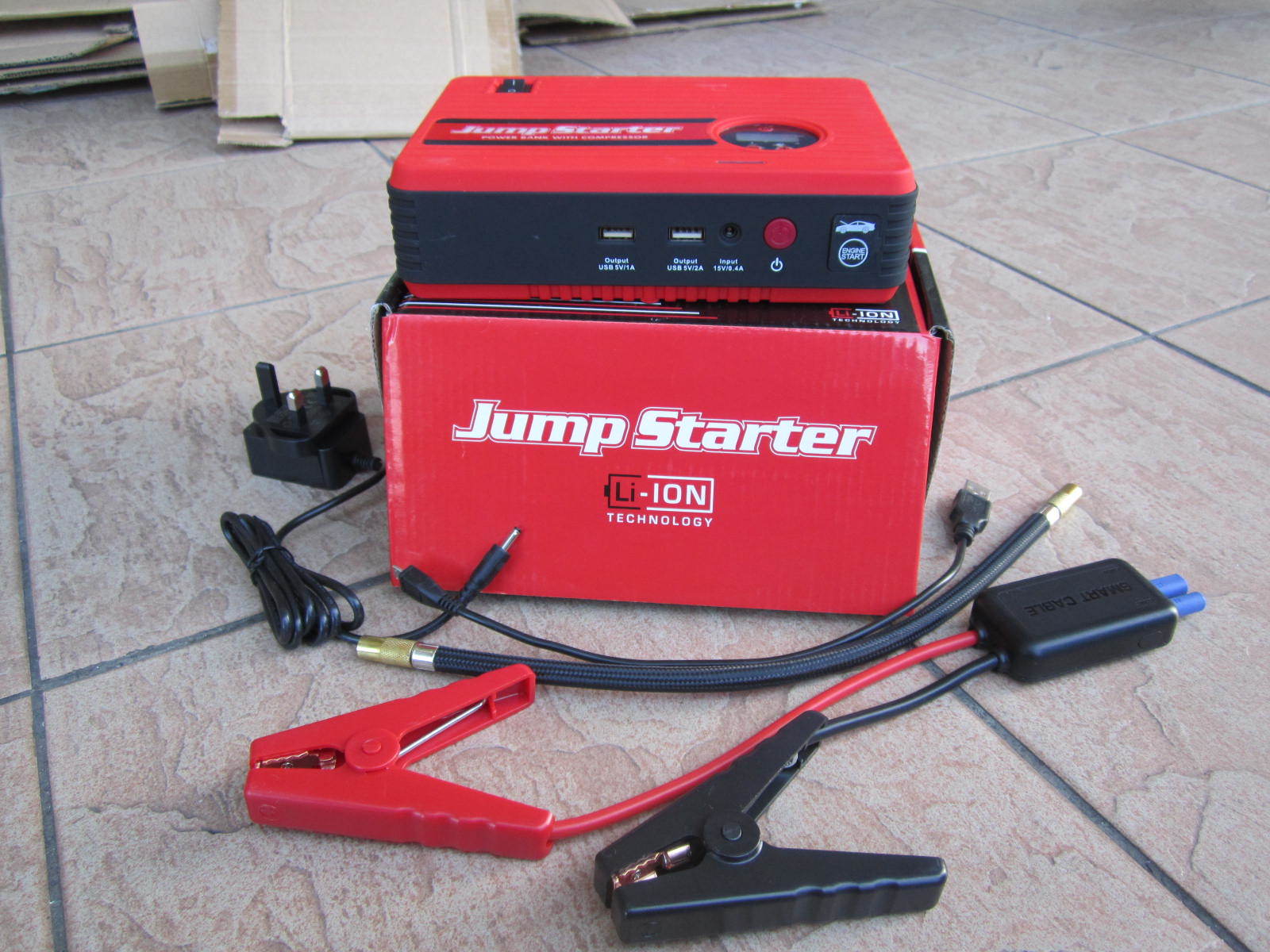 MY Professional 12V 4in1 Lithium Power Jump Starter with Compressor