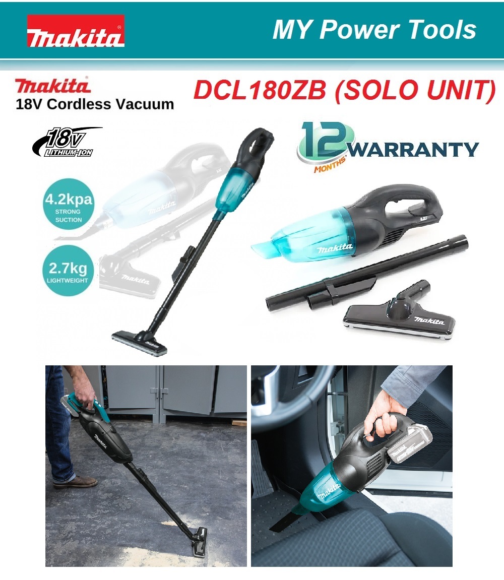Makita DCL 18V Black Cordless Vacuum Cleaner Solo Unit MY