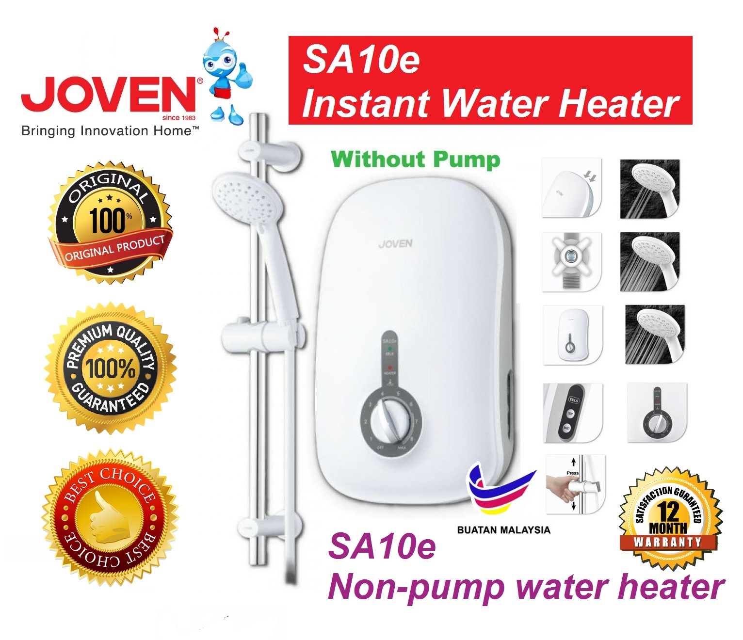 Joven SA10e Instant Water Heater MY Power Tools