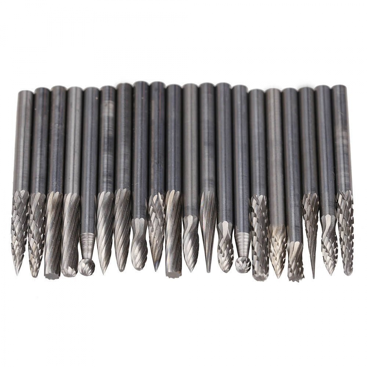 MY Professional 20pcs 3 x 38mm Tungsten Carbide Rotary Burr Set MY