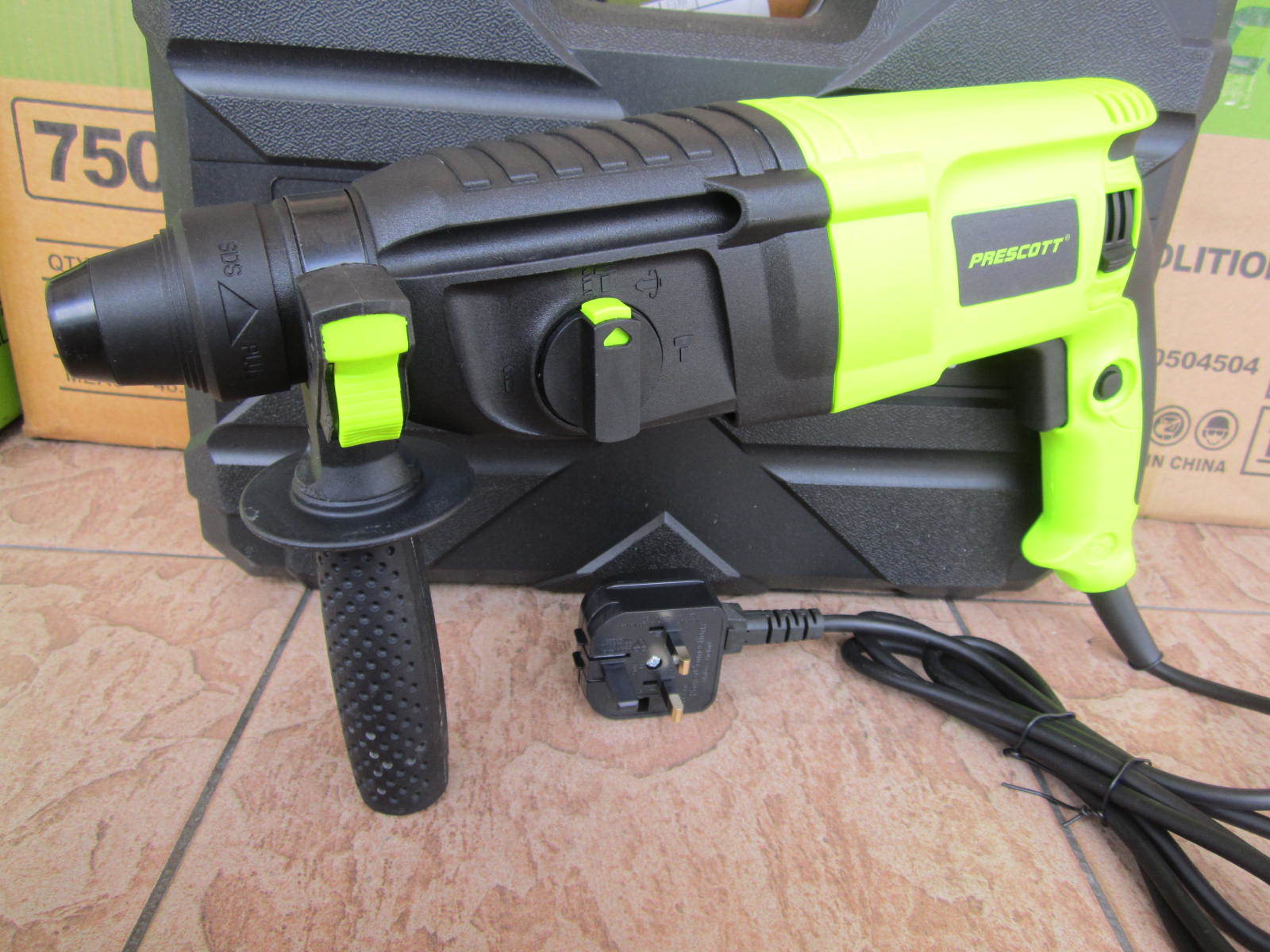 Prescott 750W 26mm SDSPlus Rotary Hammer Drill MY Power Tools