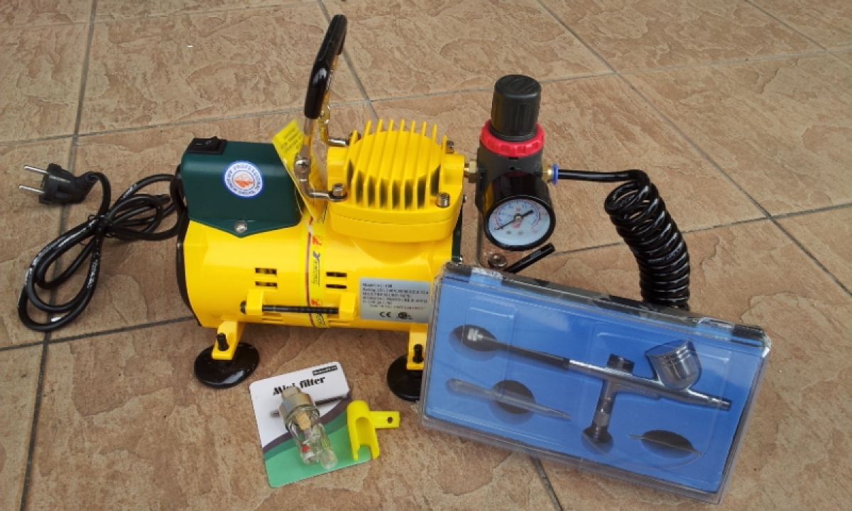 MY Professional OilLess Mini AirBrush Compressor Kit Set MY Power Tools