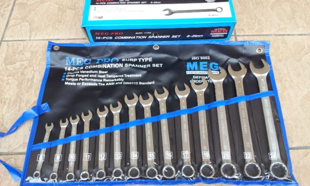 MegPro 14pcs Euro Type Combination Spanner Set MY Power Tools