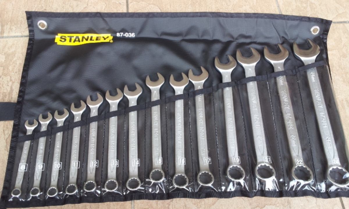 Stanley 14pcs 824mm SlimLine Combination Wrench Set MY Power Tools