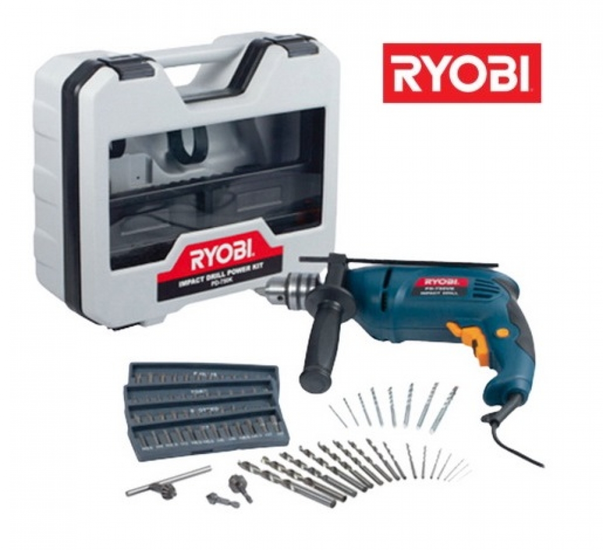 Ryobi 13mm Impact Drill Power Kit Set – Power Tools