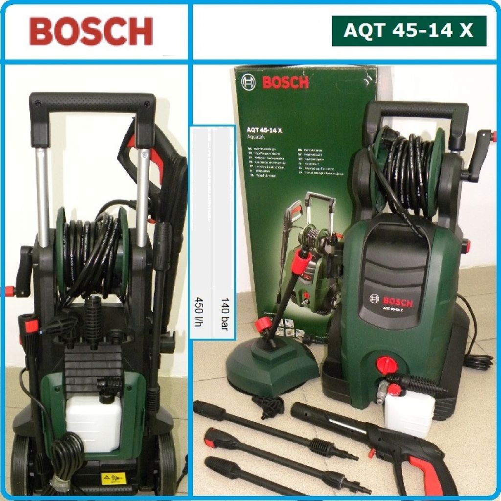 Bosch Hidrolimpiadora de Alta Presión AQT 45-14 X (2100 W, 140 Bares)