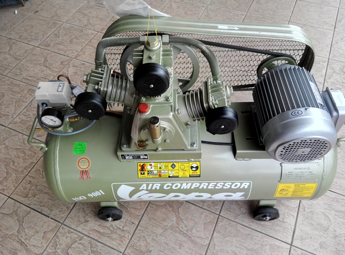 Vespa 2.0HP 3W Cylinder 95L Single Stage Air Compressor MY Power Tools