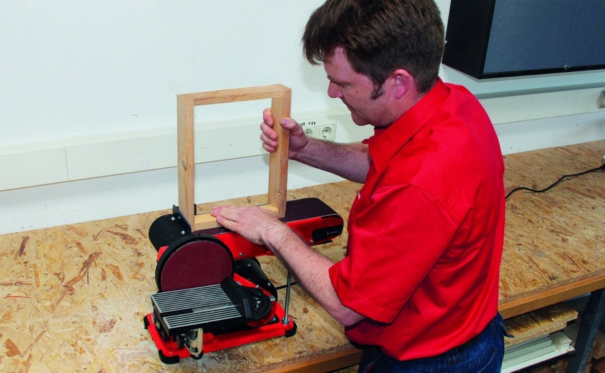 Einhell 375W Upright Belt and Disk Grinder Sander MY Power Tools