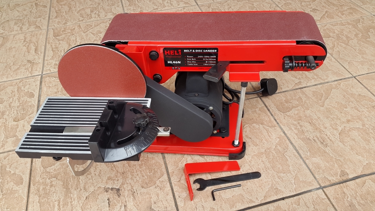 Heli 500W 4" x 6" Stationary BeltDisc Sander MY Power Tools