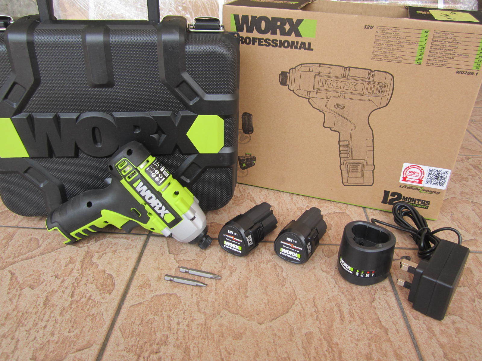 Worx 12V Liion Cordless 1/4" Hex Impact Driver MY Power Tools