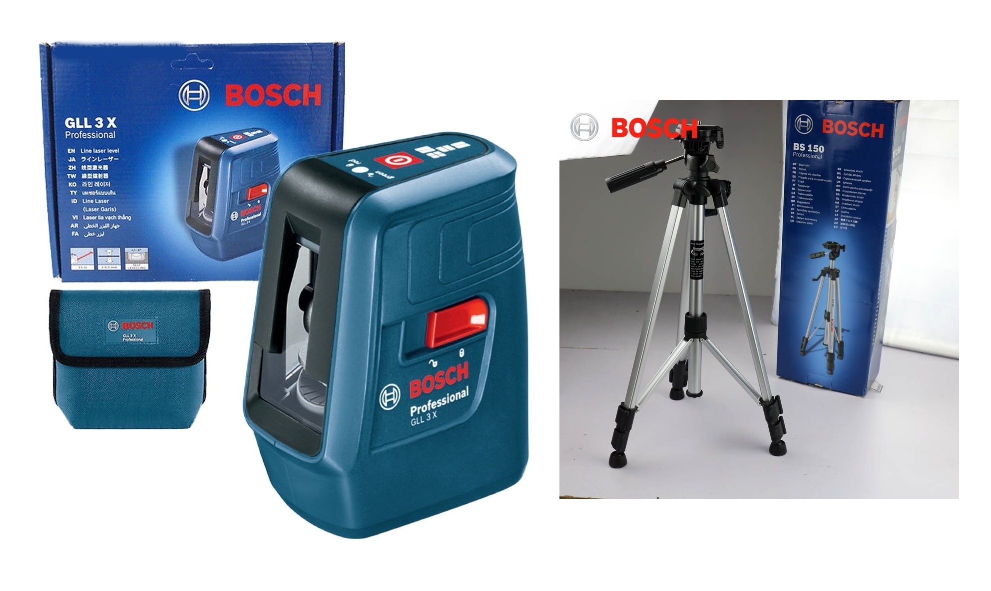 Bosch GLL 3 X Automatic Line Laser Leveler MY Power Tools