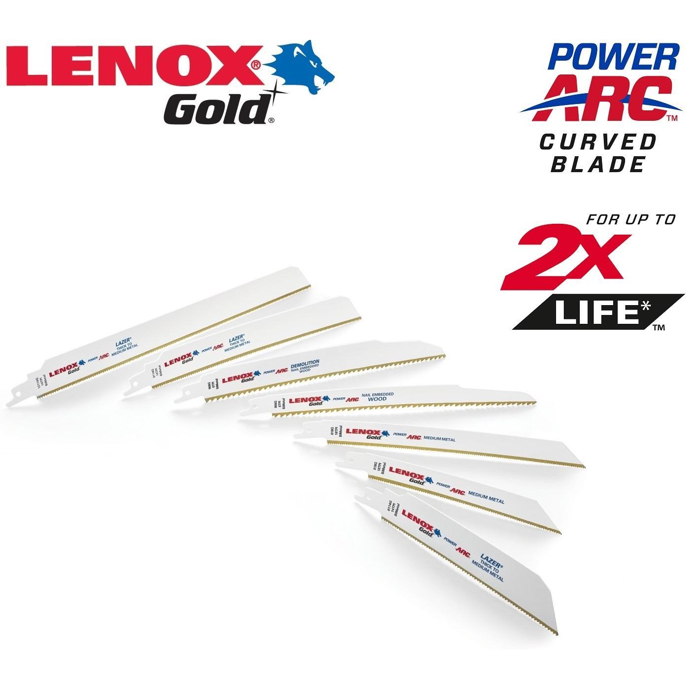 Lenox Gold 5pc 6" x 14TPI Power Arc Curved Saw Blade MY Power Tools