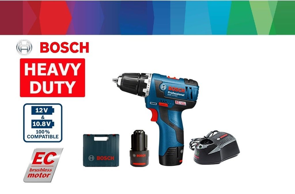 Bosch GSR 12V-EC Brushless Cordless Drill Driver – MY Power Tools