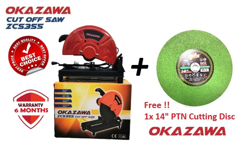 Okazawa 2.2kW (14inch) 355mm Cut-Off Saw – MY Power Tools
