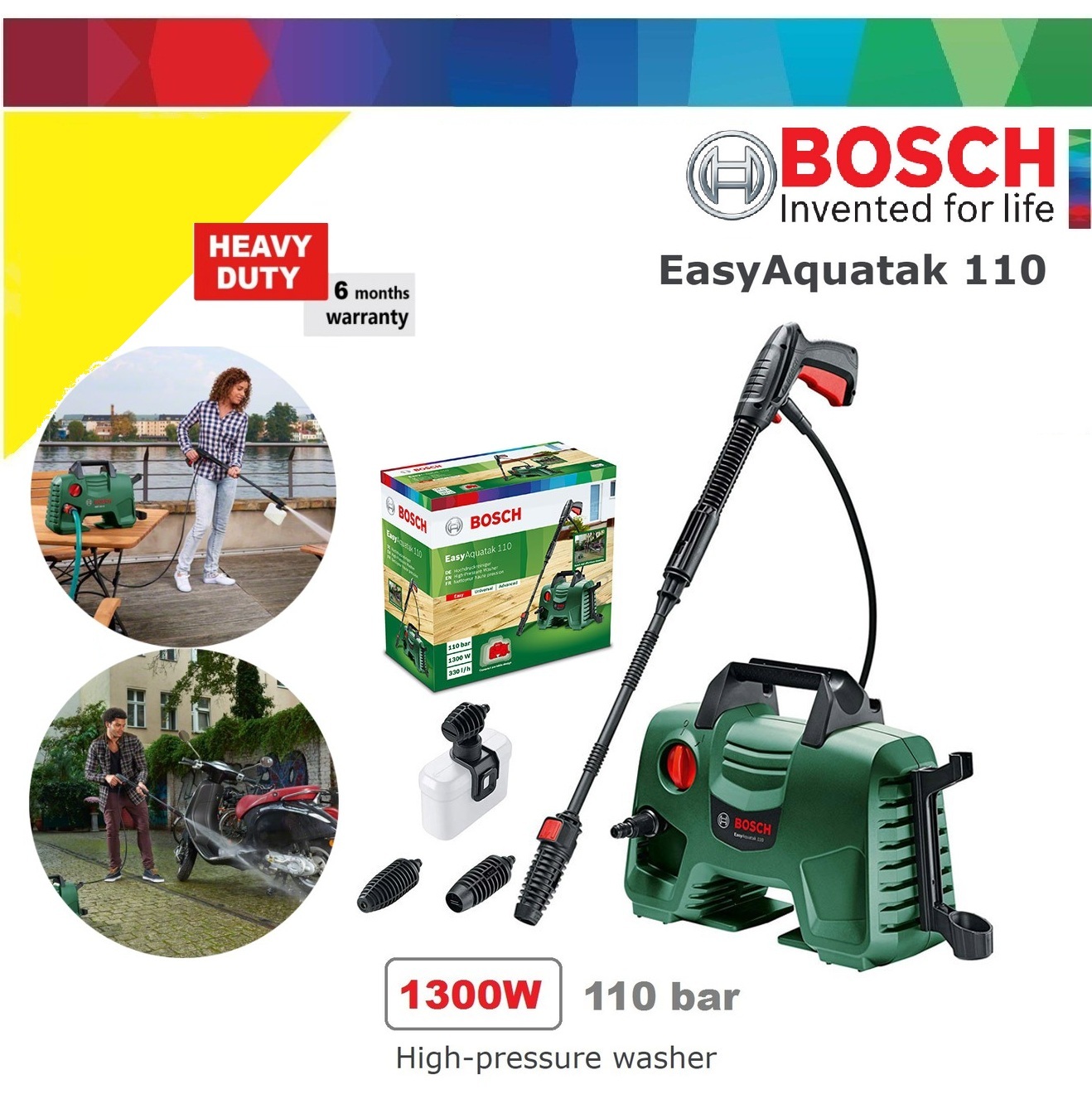 Bosch Hochdruckreiniger EasyAquatak 1101.300 Watt 