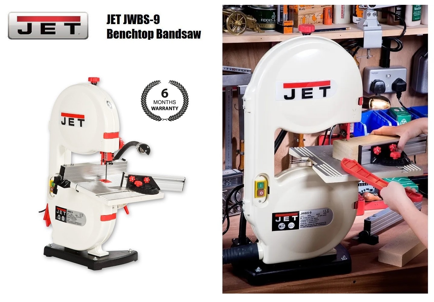 JET Tools (9-inch) 230mm Portable Benchtop Band Saw – MY Power Tools
