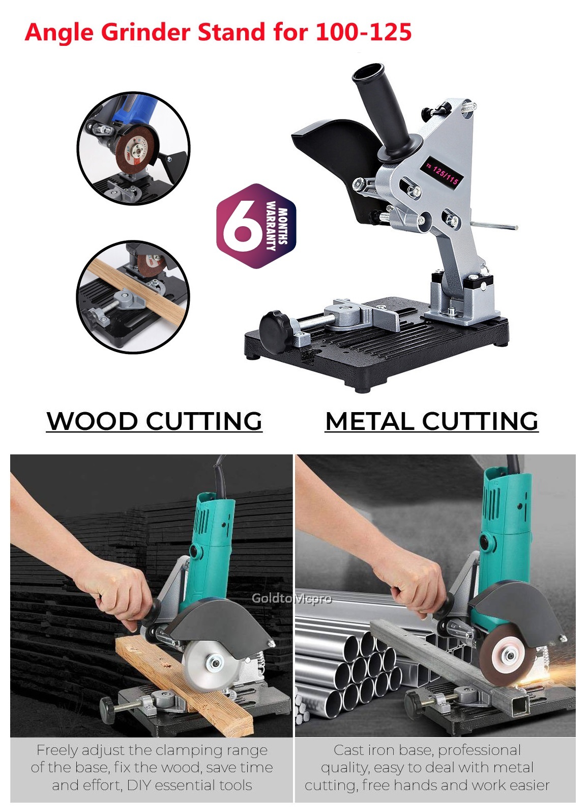 Jawsons Angle Grinder Stand Heavy Duty Cast Iron Base Adjustable Cutting Holder At ₹ 1000/piece | Machine Stands In Pune | ID: 2857665558248