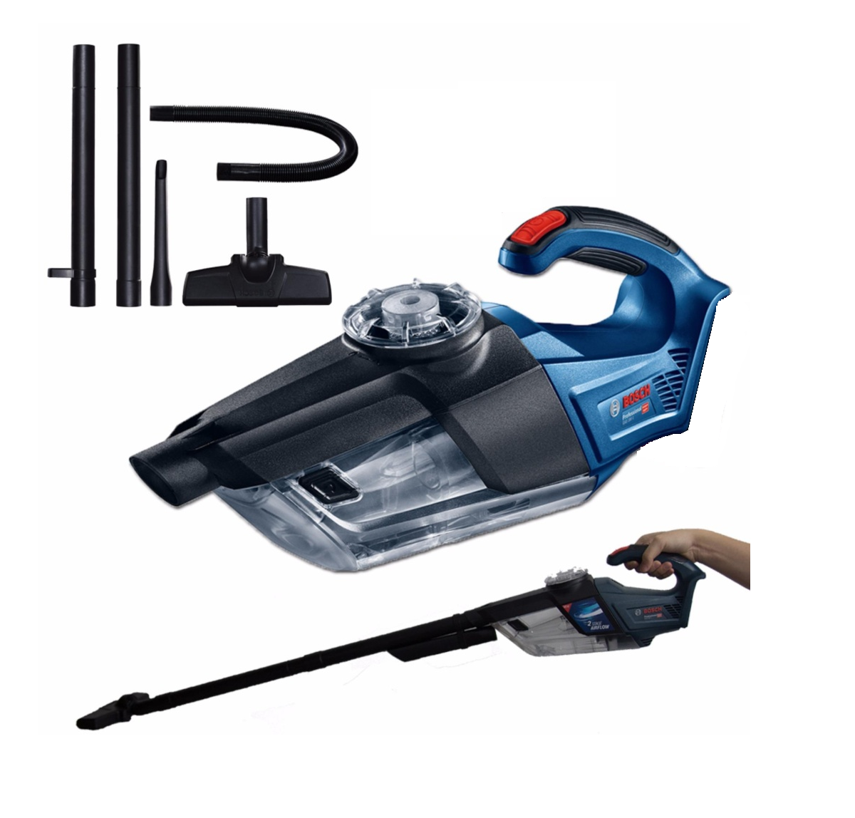 Bosch 18V Combo Cordless Rotary Hammer & Vacuum Cleaner & LED WorkLight