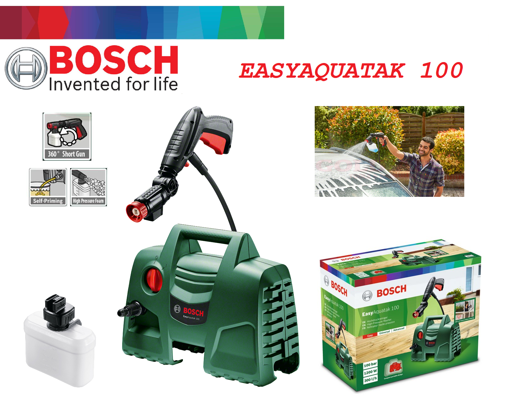 Bosch Easy Aquatak 100bar High Pressure Washer My Power Tools