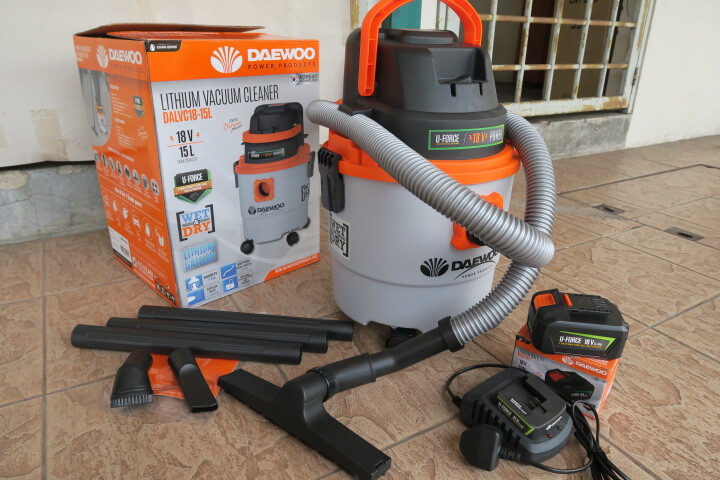 Daewoo 18V 15-liter Cordless Wet & Dry Vacuum Cleaner – MY Power Tools