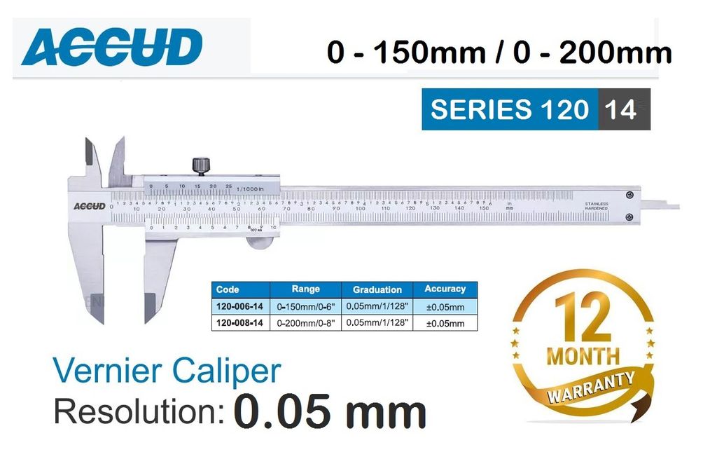 200mm Measure Scale Ruler 0.05mm Accurate Parallel Line Digital Vernier  Caliper Carbon Steel+Stainless Steel for Iron Wood