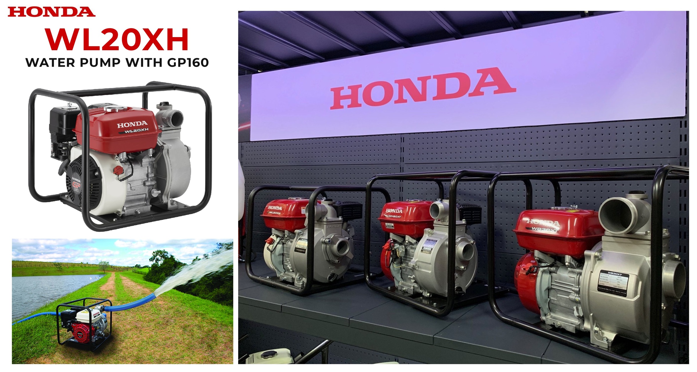 Honda WL20XH 50mm x 40m3/hour Gasoline Centrifugal Water Pump – MY