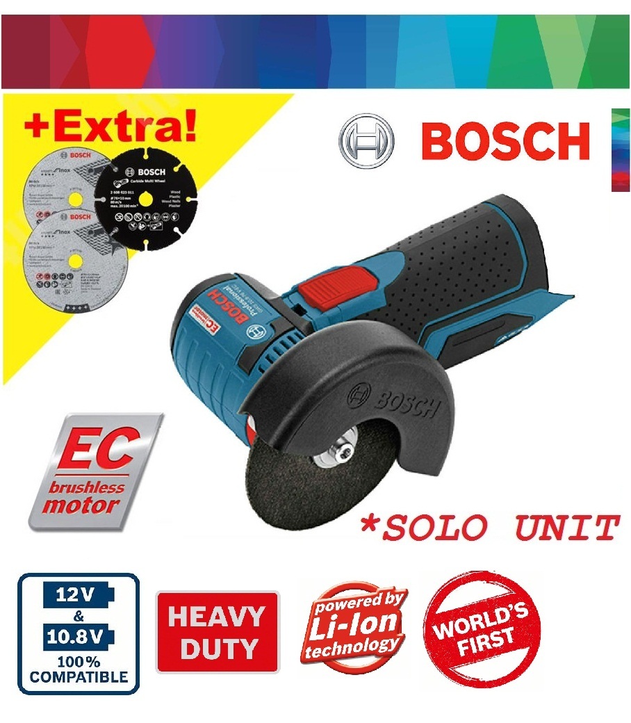 Bosch GWS 12V-76 EC Mini Grinder 10.8V (Body Only)