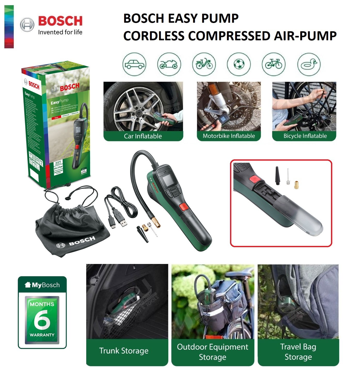 Review: Bosch Easypump Portable Air Compressor