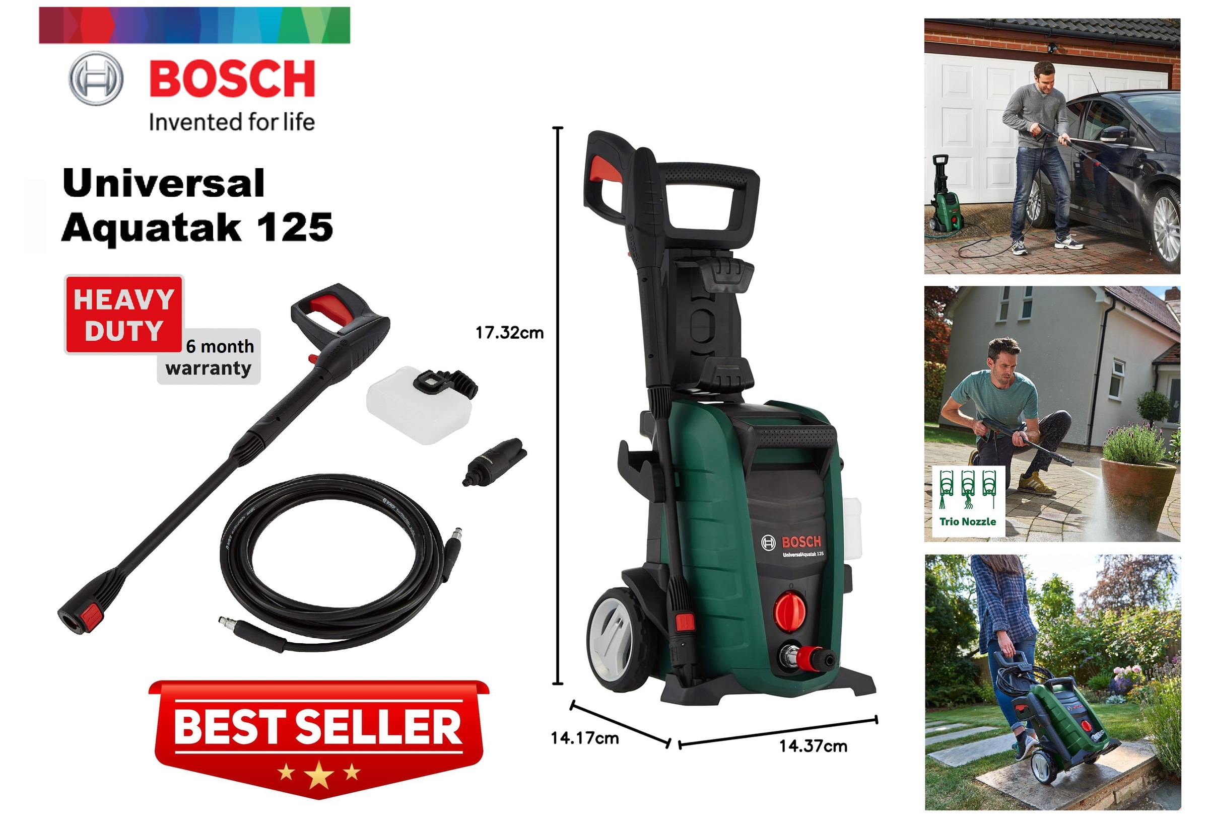 展示品】BOSCH UniversalAquatak 125 高圧洗浄機 【公式通販】