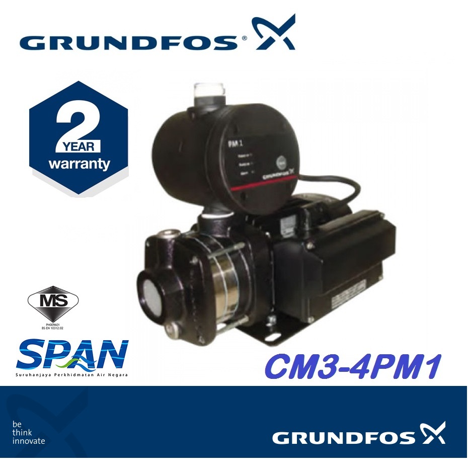 Grundfos 0 5kw Auto Multi Stage Pressure Booster Pump Cm3 4pm1 – My