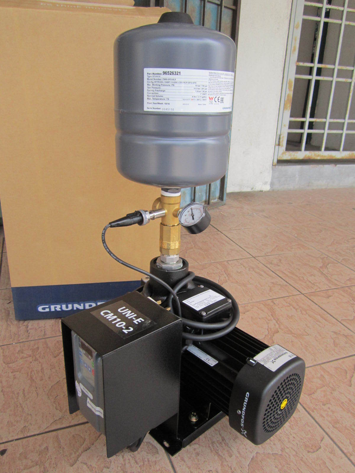 Grundfos UNIE CM102 Inverter Variable Speed Home Booster Pump MY