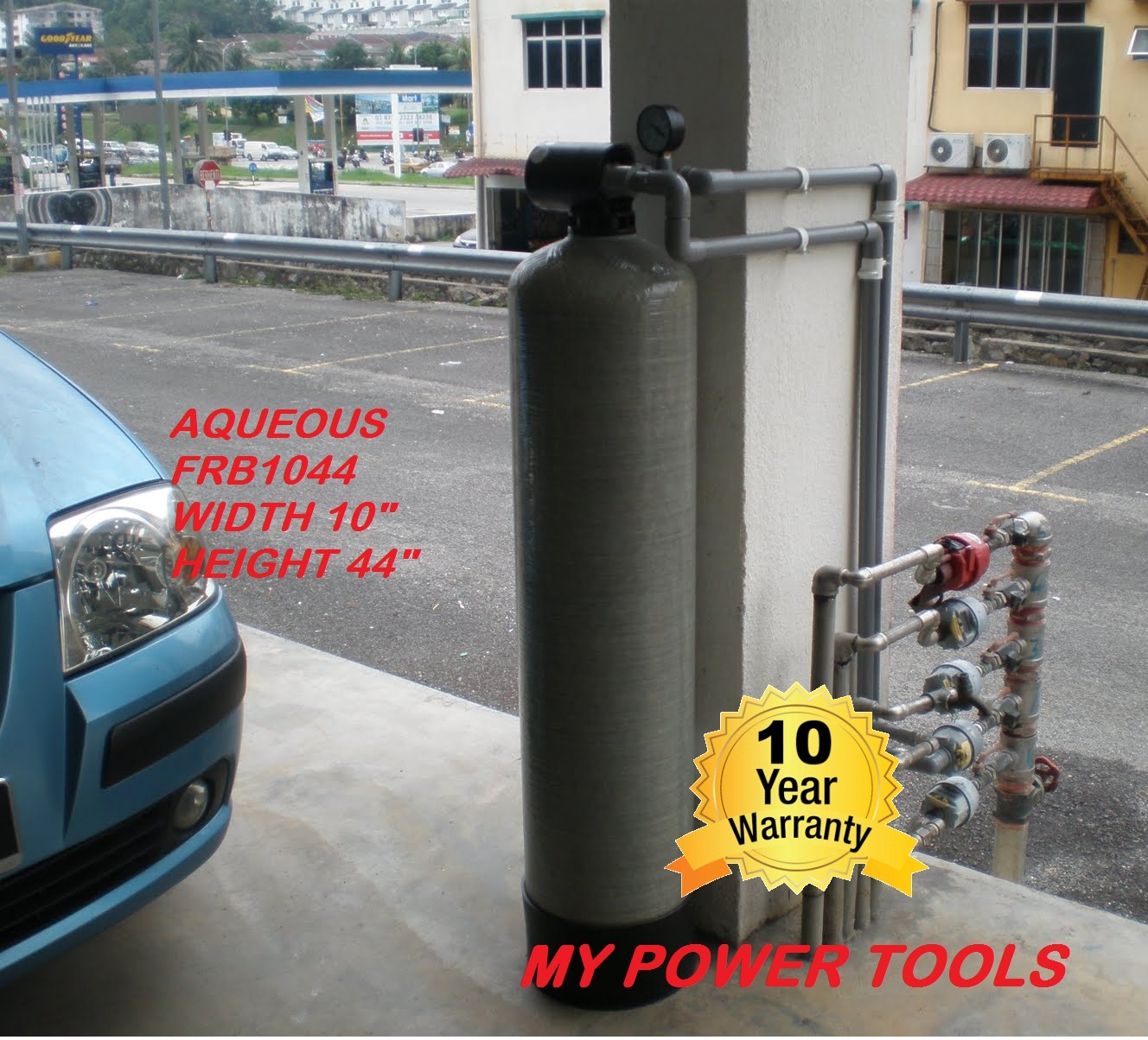 Aqueous 10" x 44" FRB Outdoor Water Filtration System MY Power Tools