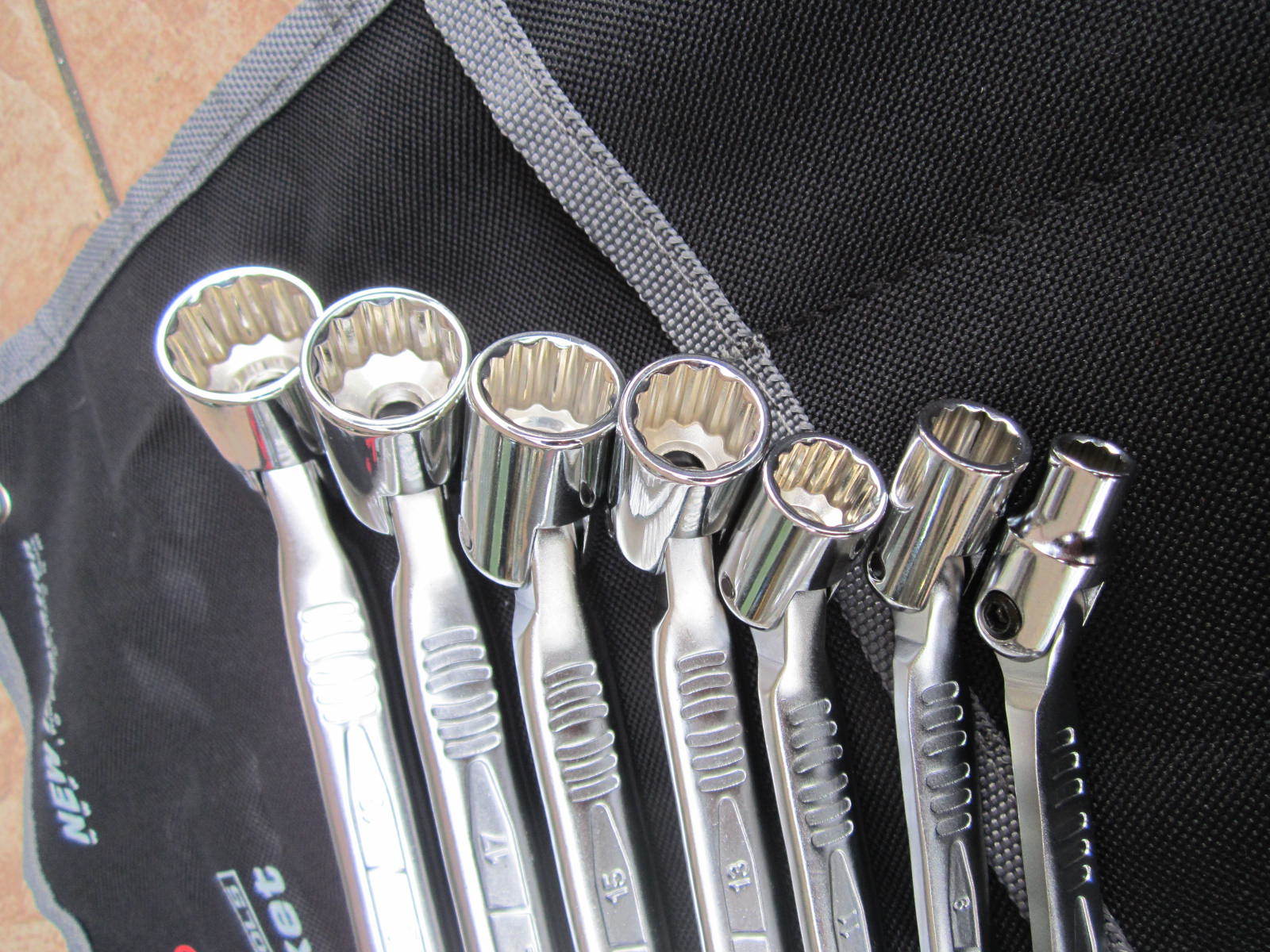 Toptul Professional 7pcs Double End Swivel Socket Wrench Set Pouch