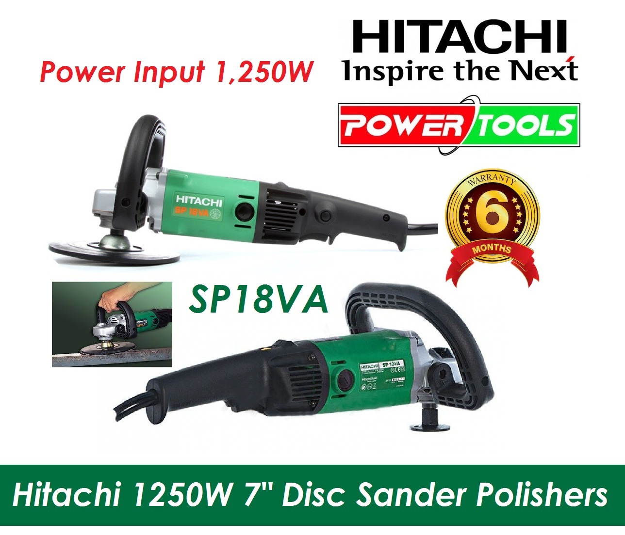 Полировальная машина hitachi sp18va