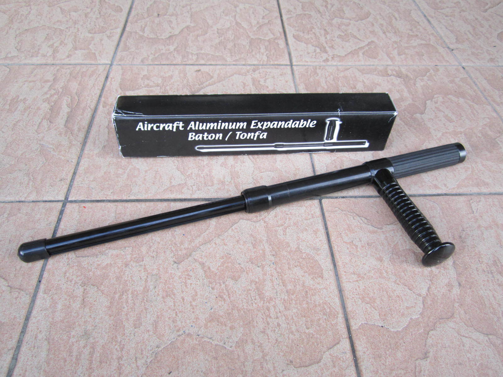 Professional 21" Aircraft Aluminium Expandable Baton w/ Side Handle